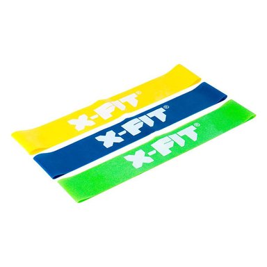 BANDAS ELÁSTICAS X-FIT BLISTER X3 MULTICOLOR BOOTY BAND