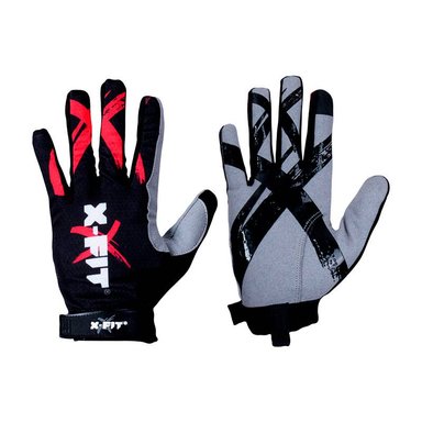 GUANTES PARA CROSSFIT X-FIT NEGRO/ROJO 2