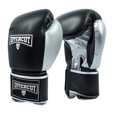 GUANTE BOXEO UPPERCUT COMPETENCIA NEGRO 10 OZ