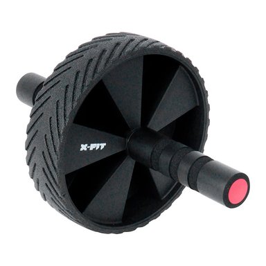 RUEDA ABDOMINAL X-FIT XF-820 ANCHA NEGRA 