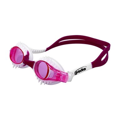 LENTES NATACIÓN PORTO POR-1200-1 SHARK ADULTO ROSADO/BLANCO STANDARD