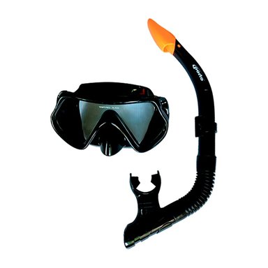 MÁSCARA PORTO POR-810-1 CON SNORKELL NEGRO
