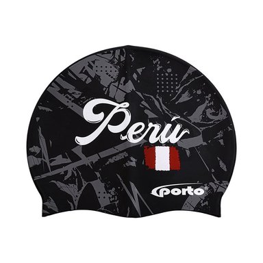 GORRO NATACIÓN PORTO POR-460-45 DISEÑOS PERU NEGRO STANDARD