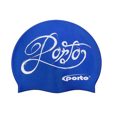 GORRO NATACIÓN PORTO POR-460-29 DISEÑOS CALIGRAFIA AZUL STANDARD
