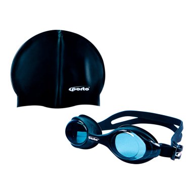 PACK NATACIÓN PORTO POR-930-5 ARROW ADULTO NEGRO STANDARD