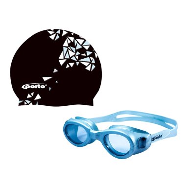 PACK NATACIÓN PORTO POR-450-3 THUNDER ADULTO GRIS STANDARD