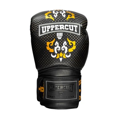 GUANTE UPPERCUTT P/BOXEO UPPERCUT CONTACT CUERO NATURAL PROFESIONAL NEGRO  10 OZ