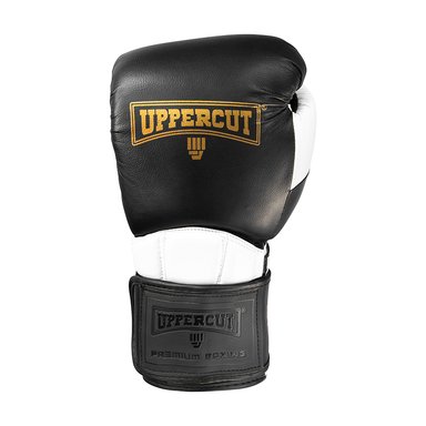 GUANTE UPPERCUTT P/BOXEO UPPERCUT SUPREMACY MICROFIBRA PROFESIONAL NEGRO/BLANCO  12 OZ