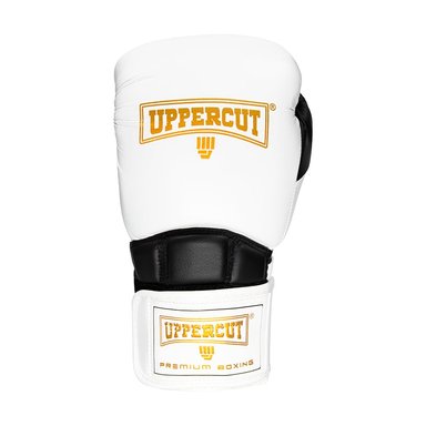 GUANTE UPPERCUTT P/BOXEO UPPERCUT SUPREMACY MICROFIBRA PROFESIONAL BLANCO/NEGRO  10 OZ