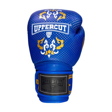 GUANTE UPPERCUTT P/BOXEO UPPERCUT CONTACT CUERO NATURAL PROFESIONAL AZUL  10 OZ