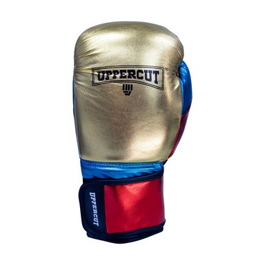 GUANTE UPPERCUTT P/BOXEO UPPERCUT METALLIC PU DORADO/AZUL/ROJO  10 OZ