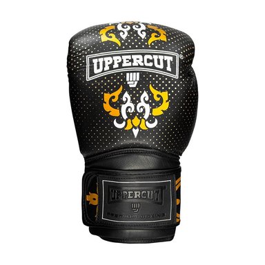 GUANTE UPPERCUTT P/BOXEO UPPERCUT CONTACT CUERO NATURAL PROFESIONAL NEGRO  14 OZ