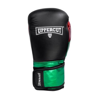 GUANTE UPPERCUTT P/BOXEO UPPERCUT METALLIC PU NEGRO/VERDE/ROJO  10 OZ