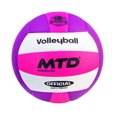 PELOTA P/VOLEY PU THERMO SELLADO HYGROSCOPIC MTD MORADO/FUCSIA (#5)