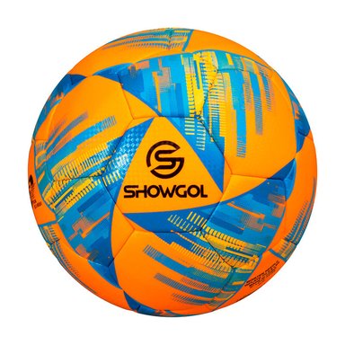 PELOTA P/FUTBOL SHOWGOL CUERO PVC FOAM 3.5MM NARANJA/AZUL (#5)