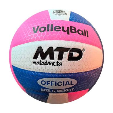 PELOTA P/VOLEY MATADORCITA MOD. CLASICO PANAL  ROSADO/AZUL (#5)