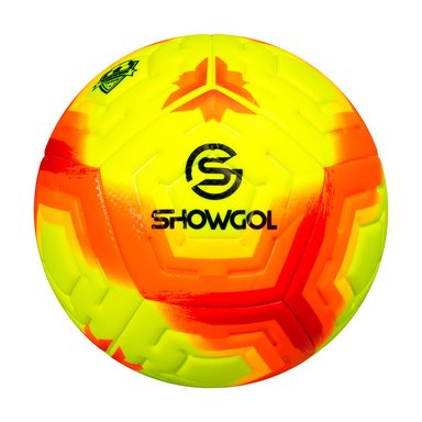 PELOTA P/FUTBOL SHOWGOL CUERO PVC FOAM 3.5MM AMARILLO/NARANJA (#5)