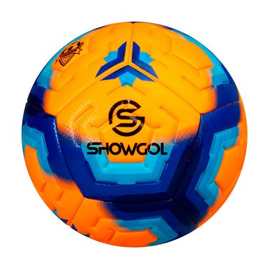 PELOTA P/FUTBOL SHOWGOL CUERO PVC FOAM 3.5MM NARANJA/AZUL (#4)