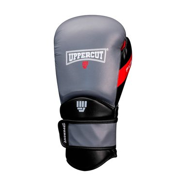 GUANTES P/BOX UPPERCUT STROKE PLOMO/ROJO/NEGRO (10 OZ)