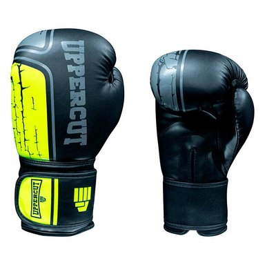 GUANTE P/BOX UPPERCUT PU NEGRO/AMARILLO (12 OZ)