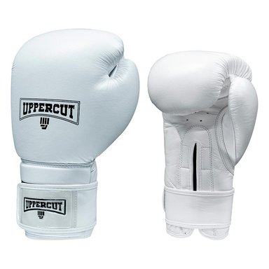 GUANTE P/BOX UPPERCUT CUERO BLANCO (10 OZ)