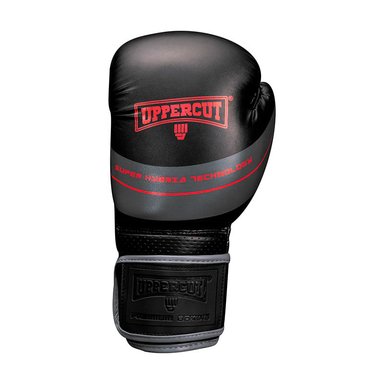 GUANTES P/BOX UPPERCUT ELITE NEGRO/PLOMO/ROJO (10 OZ)