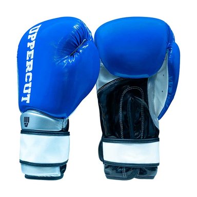 GUANTES P/BOX UPPERCUT MAX PRO PU AZUL (10 OZ)