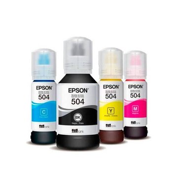 COMBO KIT TINTA EPSON T504 MULTICOLOR 4 COLORES