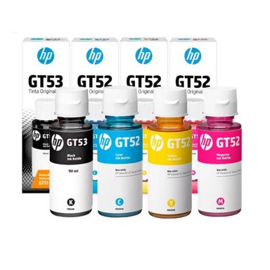 TINTA HP MULTICOLOR PACK GT52 GT53 NEGRO