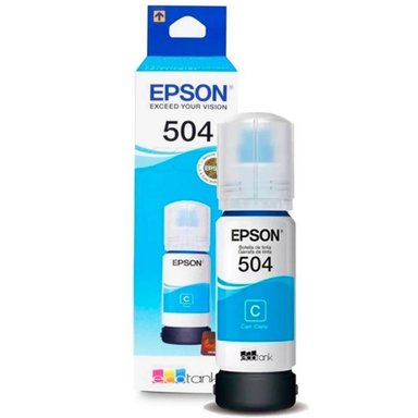 TINTA EPSON T504220-AL CELESTE BOTELLA CIAN L4150 L4160 L6161 L6171 L6191