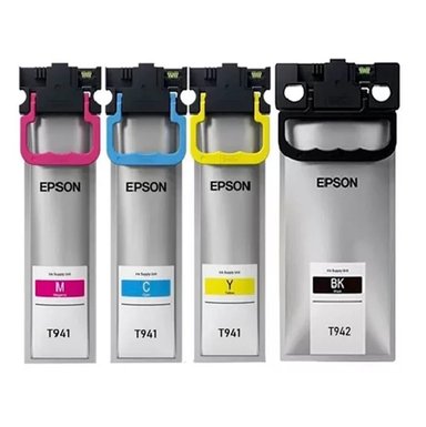 TINTA EPSON NEGRO JUEGO R04X R04L COLORES T941 Y T942 WF-C5710 WF-C5290 - 2