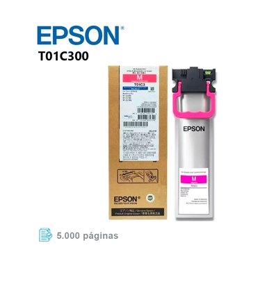 TINTA EPSON T01C300 MAGENTA WF-C579R C529R RINDE 143.7 ML YELLOW