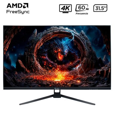 MONITOR PLANO TEROS TE-3252S, 31.5' 4K UHD VA LED, 60 HZ, 1 MS, HDMI, DP, AUDIO - 1