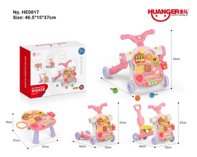 ANDADOR HUANGER 4 EN 1 ROSADO