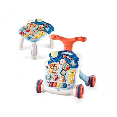 ANDADOR MULTIFUNCIONAL 2 EN 1 CON LUZ Y SONIDO AZUL - 1