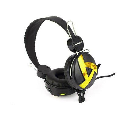 AUDÍFONOS HALION HA-211 NEGRO AMARILLO - 1