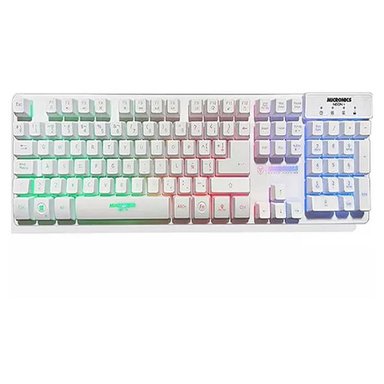TECLADO MICRONICS NEON MIC 709W WHITE - 2