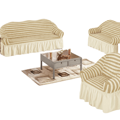 FUNDA SALA FABULOSA MUEBLE 3 2 1 SPANDEX BURBUJA BICOLOR MAIZ