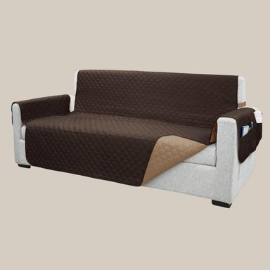 PROTECTOR DE MUEBLE 3-2-1 ANTIFLUÍDO Y REVERSIBLE - CHOCOLATE/BEIGE - 2