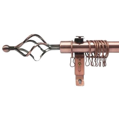 TUBO GRADUABLE DE CORTINA EXTENDIBLE DE 1.10 A 2 MTS - BRONCE