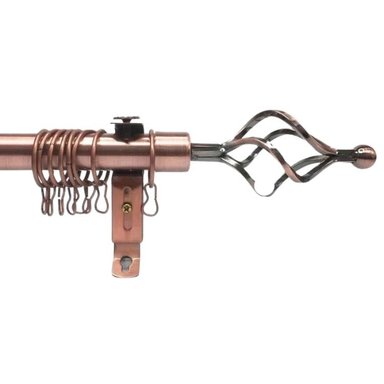 TUBO GRADUABLE DE CORTINA EXTENDIBLE DE 1.10 A 2 MTS - BRONCE - 2