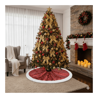 PISO DE ARBOL LENTEJUELA ROJO