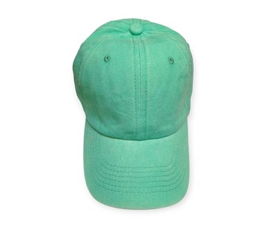 GORRA ALGODÓN VINTAGE VERDE AGUA PRELAVADO UNISEX CORREA AJUSTABLE