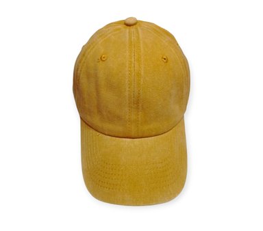 GORRA ALGODÓN VINTAGE MOSTAZA PRELAVADO UNISEX CORREA AJUSTABLE