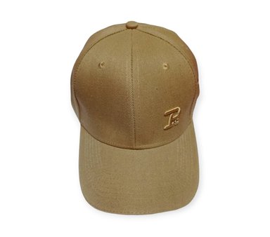 GORRA BEIGE DE LONA UNISEX VISERA CURVO CORREA AJUSTABLE