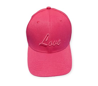 GORRA ROSADO DE LONA UNISEX VISERA CURVO CORREA AJUSTABLE