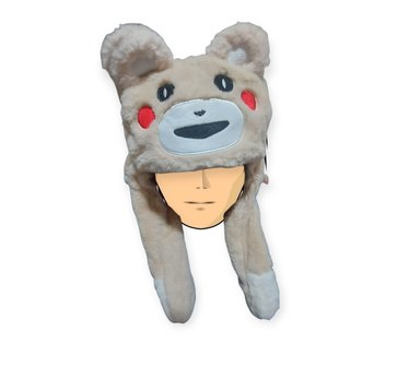 GORRO OREJA MOVIBLE MARRÓN DE PELUCHE CON OREJAS MOVIBLES Y SONIDO PARA MAS DE 5 AÑOS DE EDAD