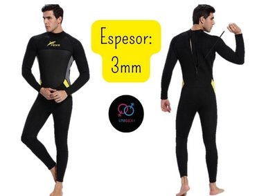 TRAJE BAÑO NATACIÓN UNISEX FEIKE MULTICOLOR WETSUIT CIERRE ESPALDA 3MM