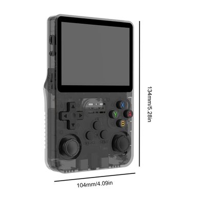 CONSOLA R36S VIDEOJUEGOS PORTATIL RETRO 128GB NARANJA - 5