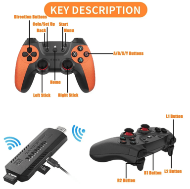 X2 Ultra 128GB Game Stick Mandos Recargables - 4